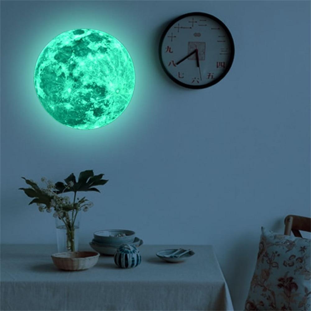 Luminous 3D Moon Sticker